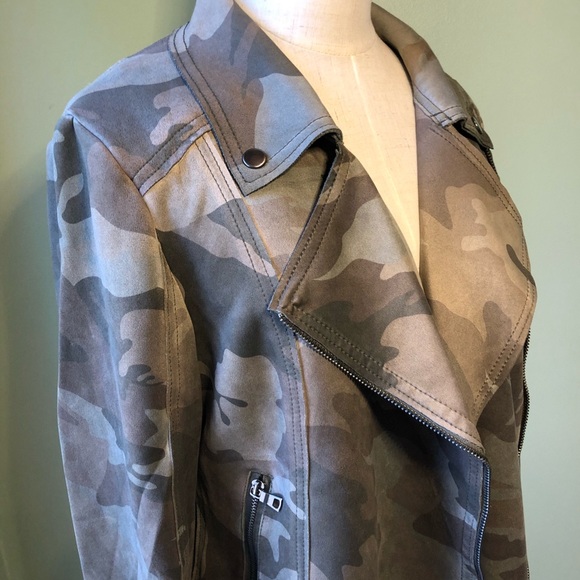 Anthropologie Marrakech Camo Sueded Moto Jacket - Picture 9 of 15